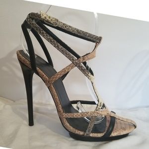 Sold Balenciaga multicoloured python leather